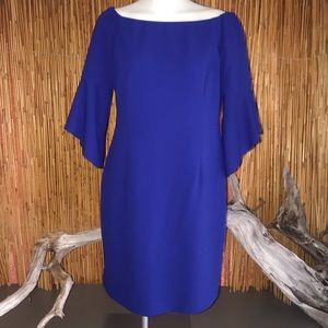 Antonio Melani Off Shoulder Blue Cocktail Dress